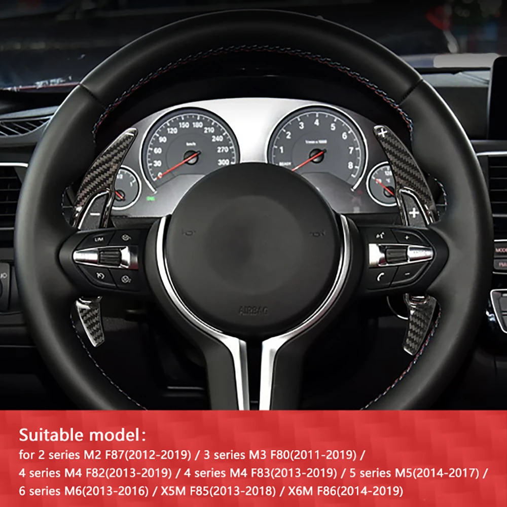 High Quality 2pcs Carbon Fiber Steering Wheel Whift Protection Cover For Tesla Model 3 Y Unique Glossy Twill Red Purple