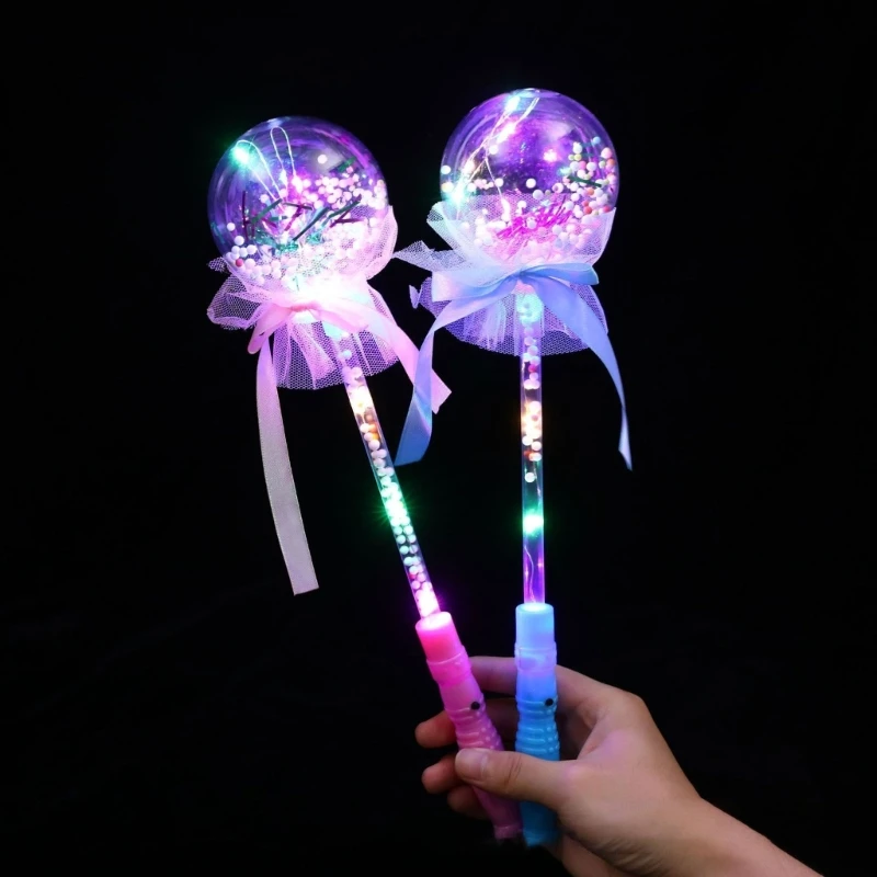 Light Up  Wand Luminous Toy LED Flashing Wand Set 10pcs for Children Colorful Princess Wand Kids Pretend Play Toy