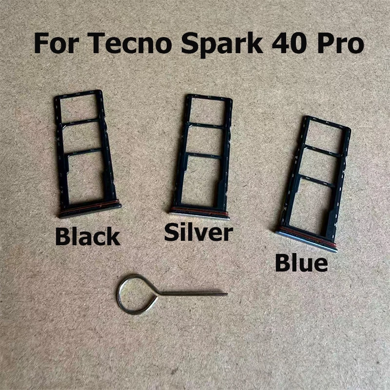 SIM Card Tray For Tecno Spark 40 Pro SIM Slot Holder Socket Adapter Replacement