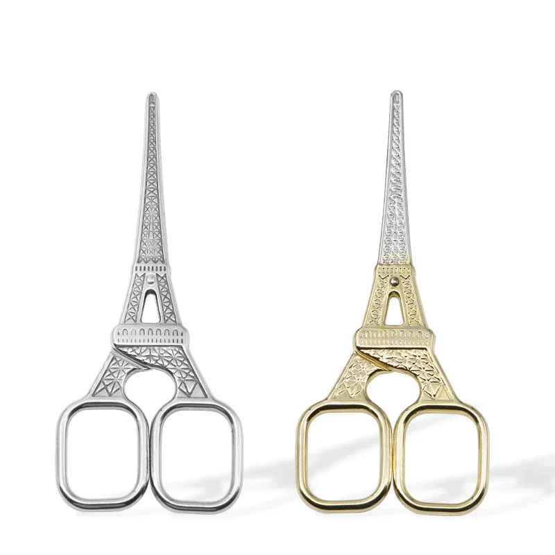 Vintage nożyczki do paznokci ze stali nierdzewnej do jedwabnych owijek przędzy przycinania ściegu krzyżykowego tkaniny i nici do haftu narzędzie do szycia