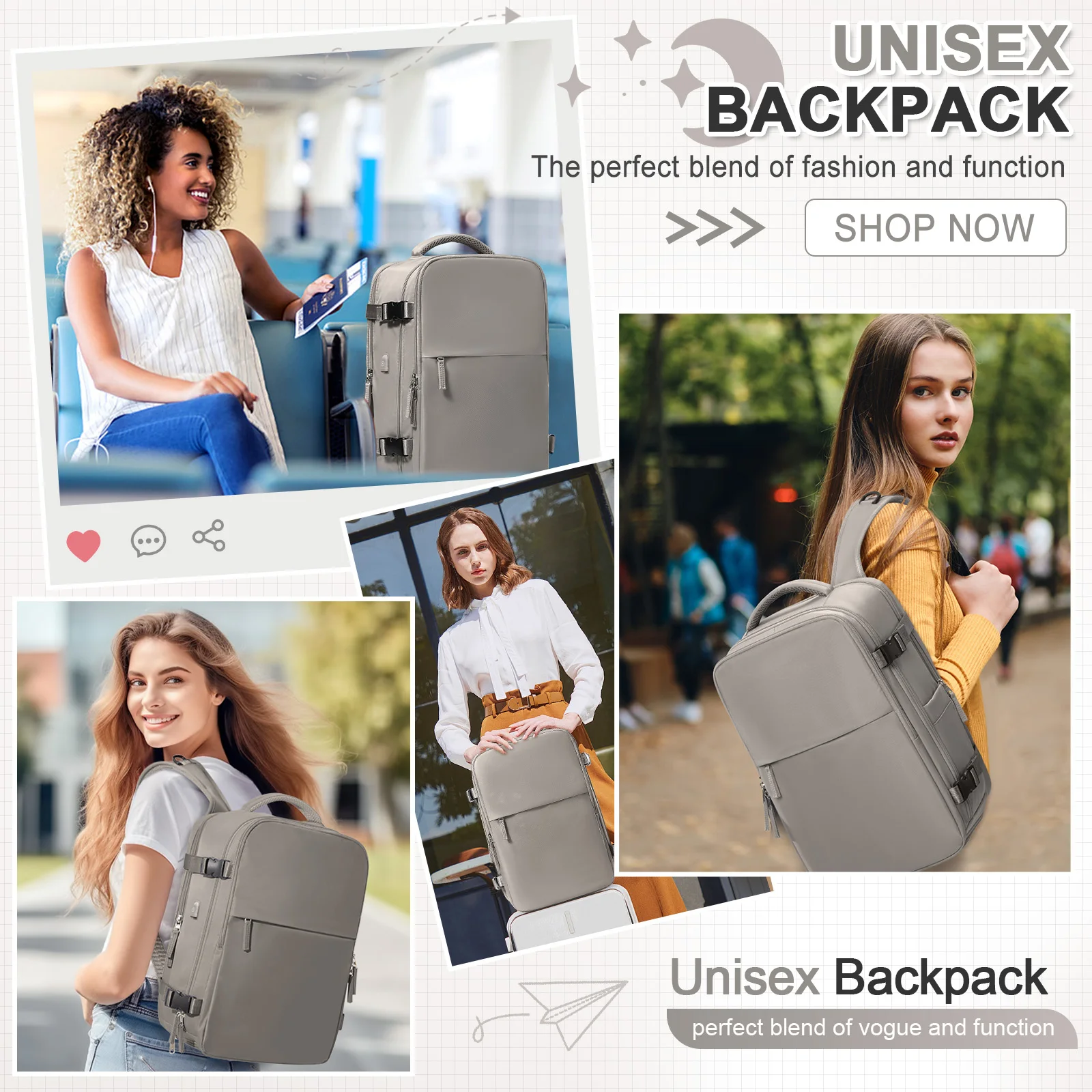 イージージェット ウィズエア航空承認のトラベルバックパック、短距離出張用の大容量軽量コンピューターバックパック