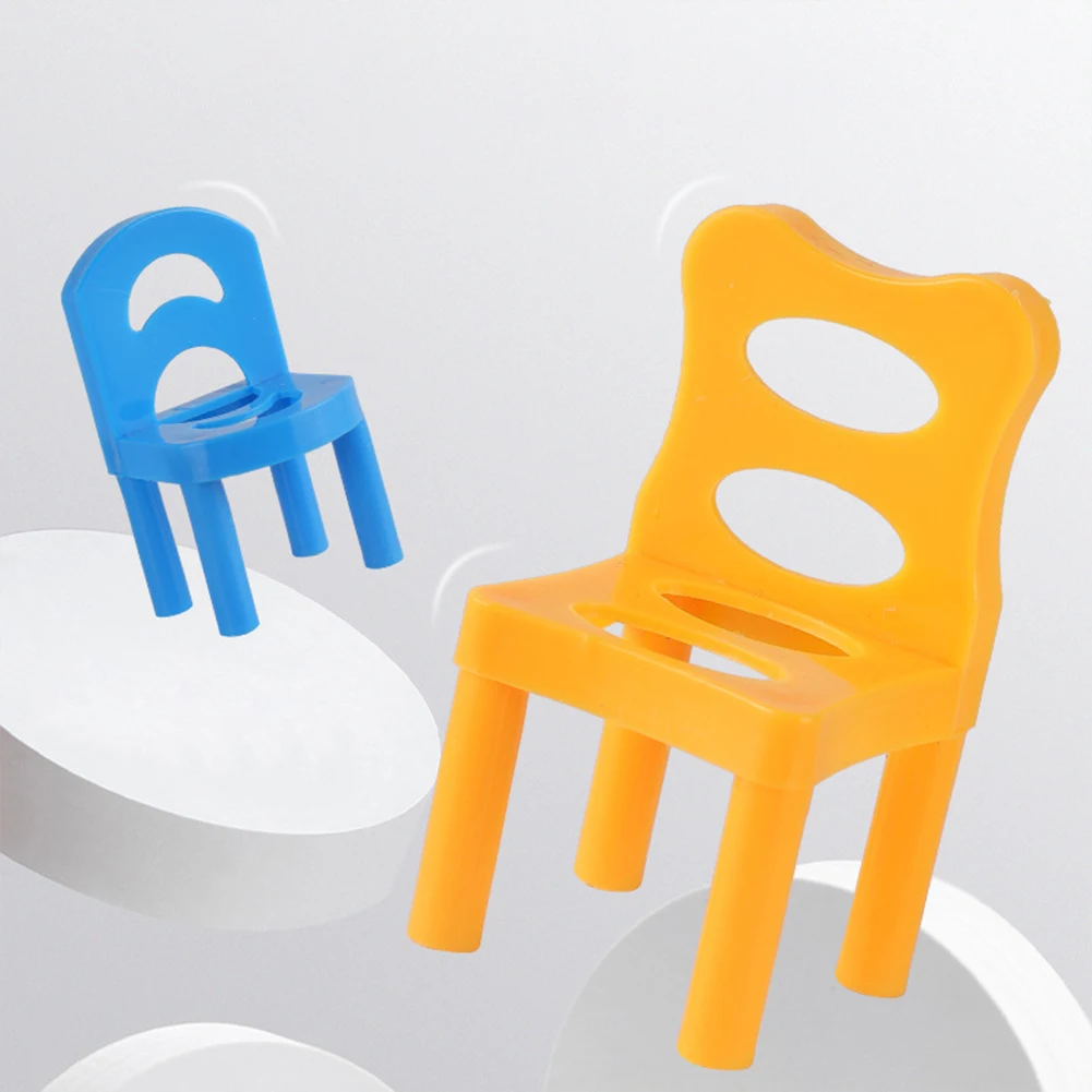 24ピース カラフル スタッキングチェアセット スタッキングチェアゲーム DIY バランスチェア スツール コーディネーション＆バランス キッズ＆大人向け