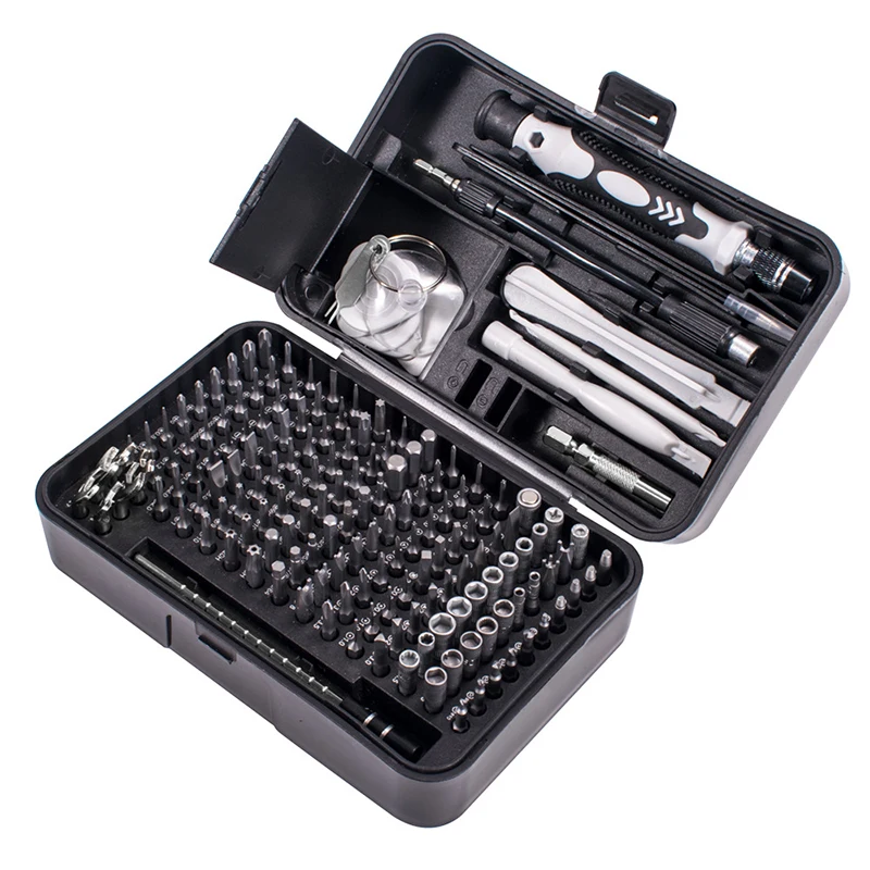 170 In 1 Magnetic Screwdriver Bits Set Torx Phillips Screw Kit Electrical Driver Remover Wrench Repair Phone Camera PC Tool Box