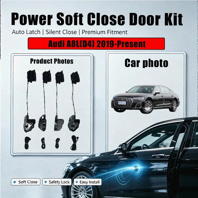 Xcar for Audi A8L(D4) 2019-Present Car OEM Automatic Soft Close Door Electric Suction Kit Auto Power Closing