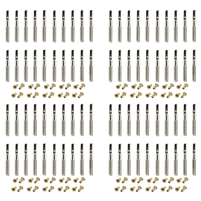 80 Pcs Lyre Harp Tuning Pin Nails With 80 Pcs Rivets Set For Lyre Harp Small Harp Musical Stringed Instrument