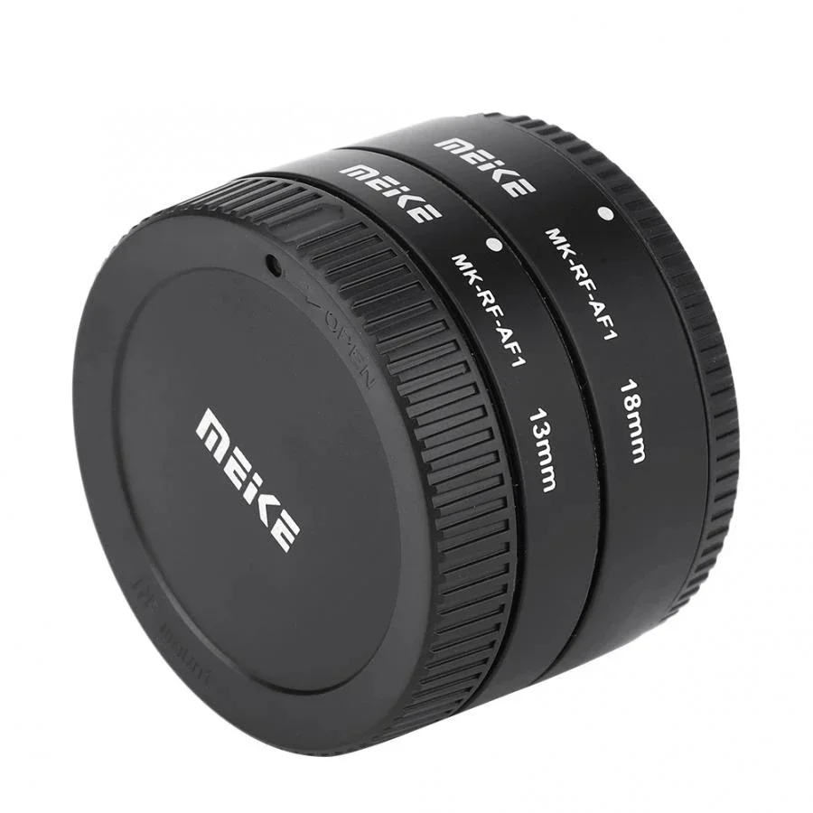 Meike MK-RF-AF1 Lens Adapters Metal Auto Focus Macro Extension Tube Ring 13mm 18mm for Canon EOS R EOS RP RF Series