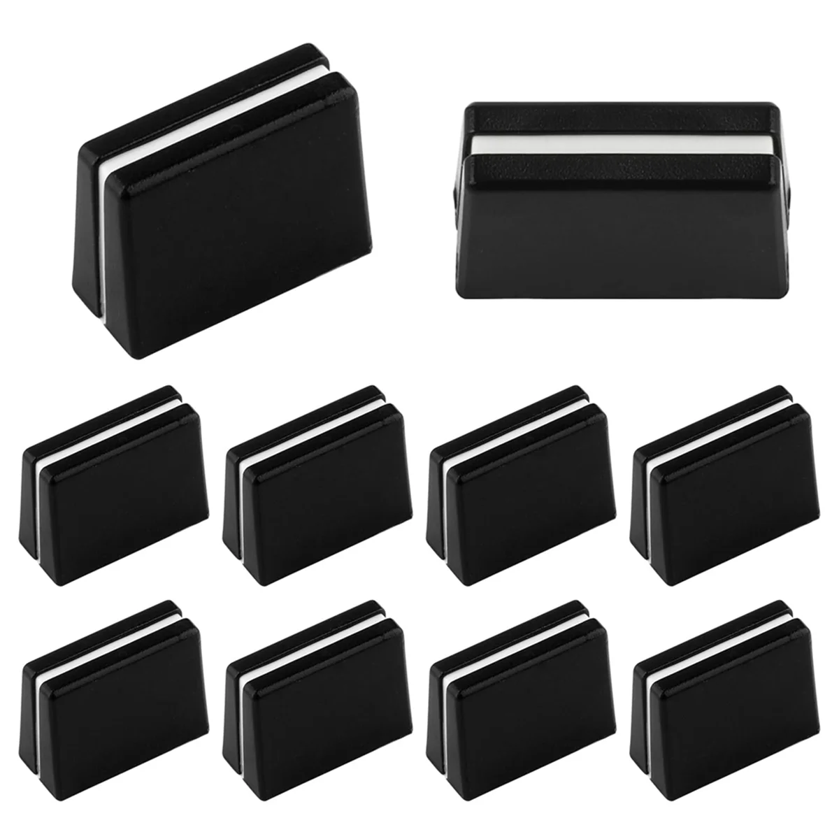Supernew 10pcs Fader Caps Mixer Fader Slider Knobs Replacement Buttons Caps for Mixer Console Accessories