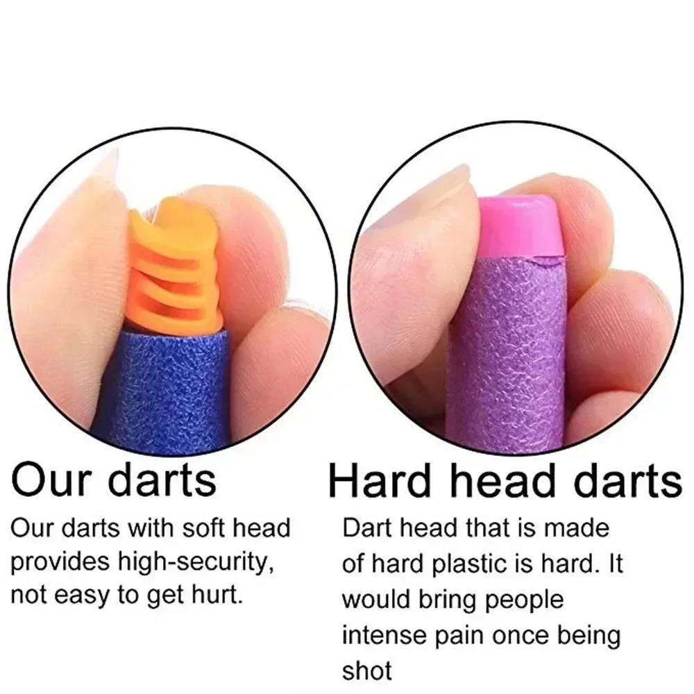 حار (وصول جديد) جديد أسود لينة إيفا مسدس لعبة الرصاص 7.2 سنتيمتر * 1.3 سنتيمتر عبوة السهام لسلسلة Nerfss الناسف عيد الميلاد طفل الأطفال هدية