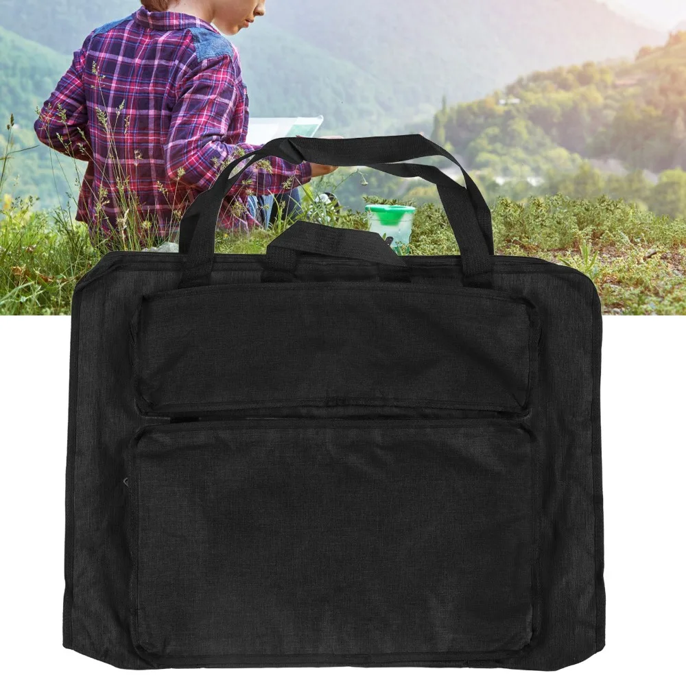 1pcs Large Capacity Artist Portfolio Bag Multiple Pockets Reinforced Structure Drawing Board Carry Bag Art Supplies Storage Bag