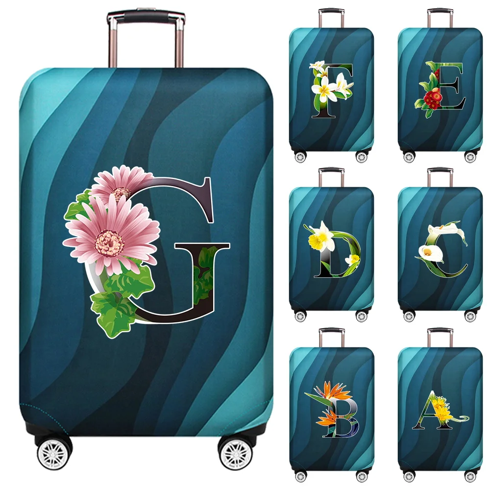 

Fashion Travel Suitcase Elastic Protective Cover Luggage Cover Flower Color Series Suitable for 18-32 Inch Suitcases