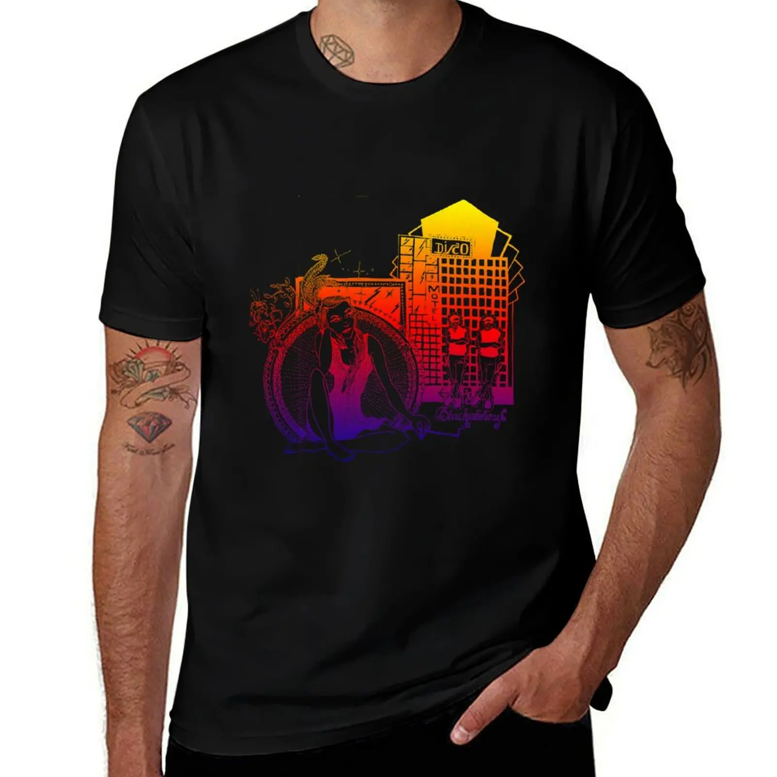 Blackalicious Disco - Studio54 ? hatgirl.de (Retro, Music) T-Shirt Casual Light Summer Short Sleeve Top T-Shirt