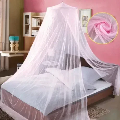 4 Colors Summer Elgant Hung Dome Mosquito Net For Double Bed Summer Polyester Mesh Fabric Home bedroom Baby Adults Hanging Decor