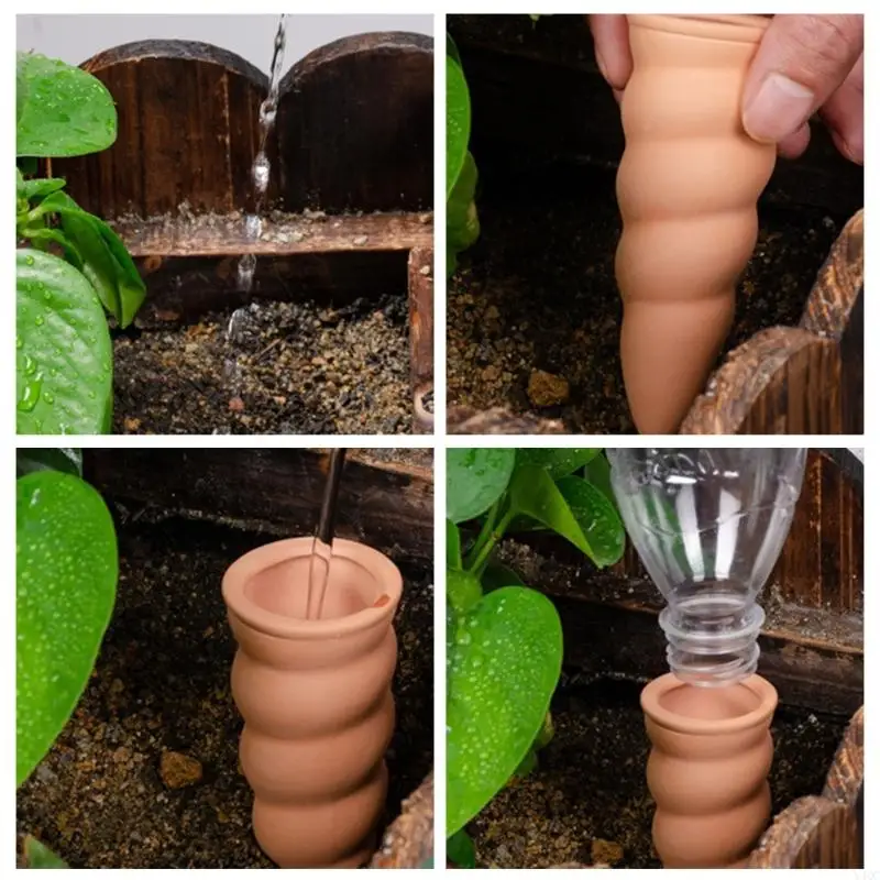 4pcs/Set TerraCotta Waping Spikes Автоматические установки для водопровода непрерывное медленное выброс