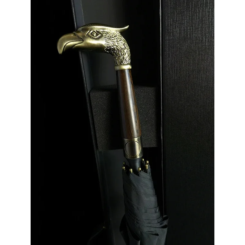 British aristocratic , eagle, horse, gentleman, retro long handled umbrella, men's customized high-end oversized automat