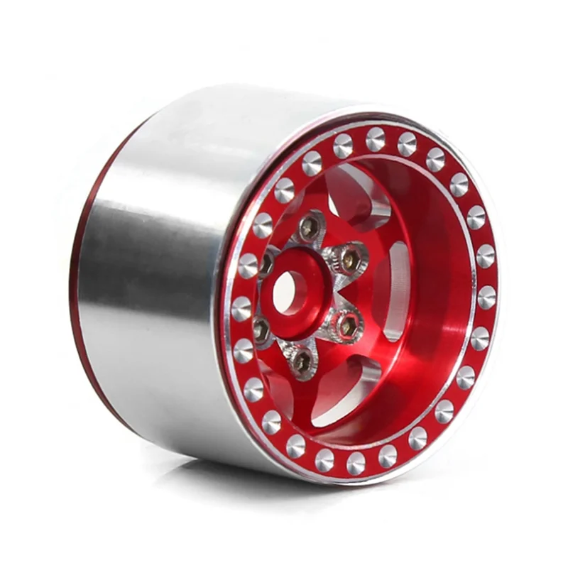 

YSUN-1.0 Inch Metal Beadlock Wheel Hub Wheel Rim For 1/18 RC Crawler Car Traxxas TRX4-M Defender Bronco SCX24 RC Parts