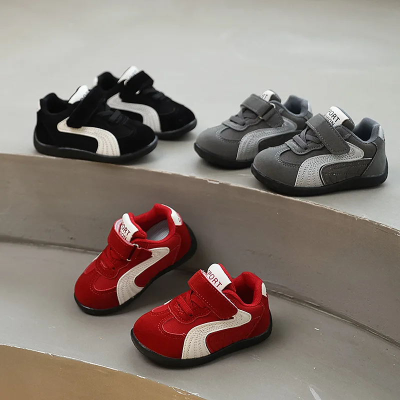 Baby Walking Shoes Autumn New Style Girls RetroStyle Soft Sole Non Slip Casual Shoes Boys BreathableVersatile Forrest Gump Shoes