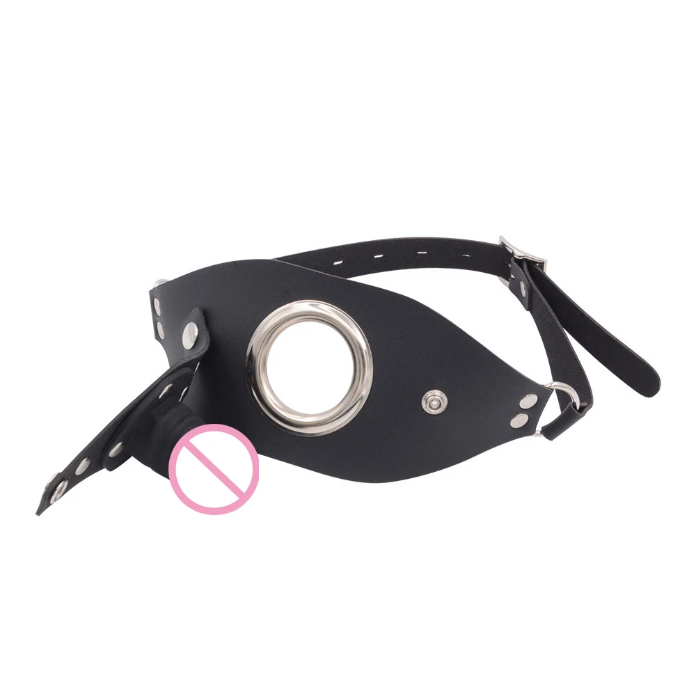 الكبار دسار لعبة الجنس BDSM الفم الكمامة الإناث الاستمناء القضيب مثليه يمكن ارتداؤها دسار زوجين SM الرقيق الفم الكمامة الاستمناء اللعب #4