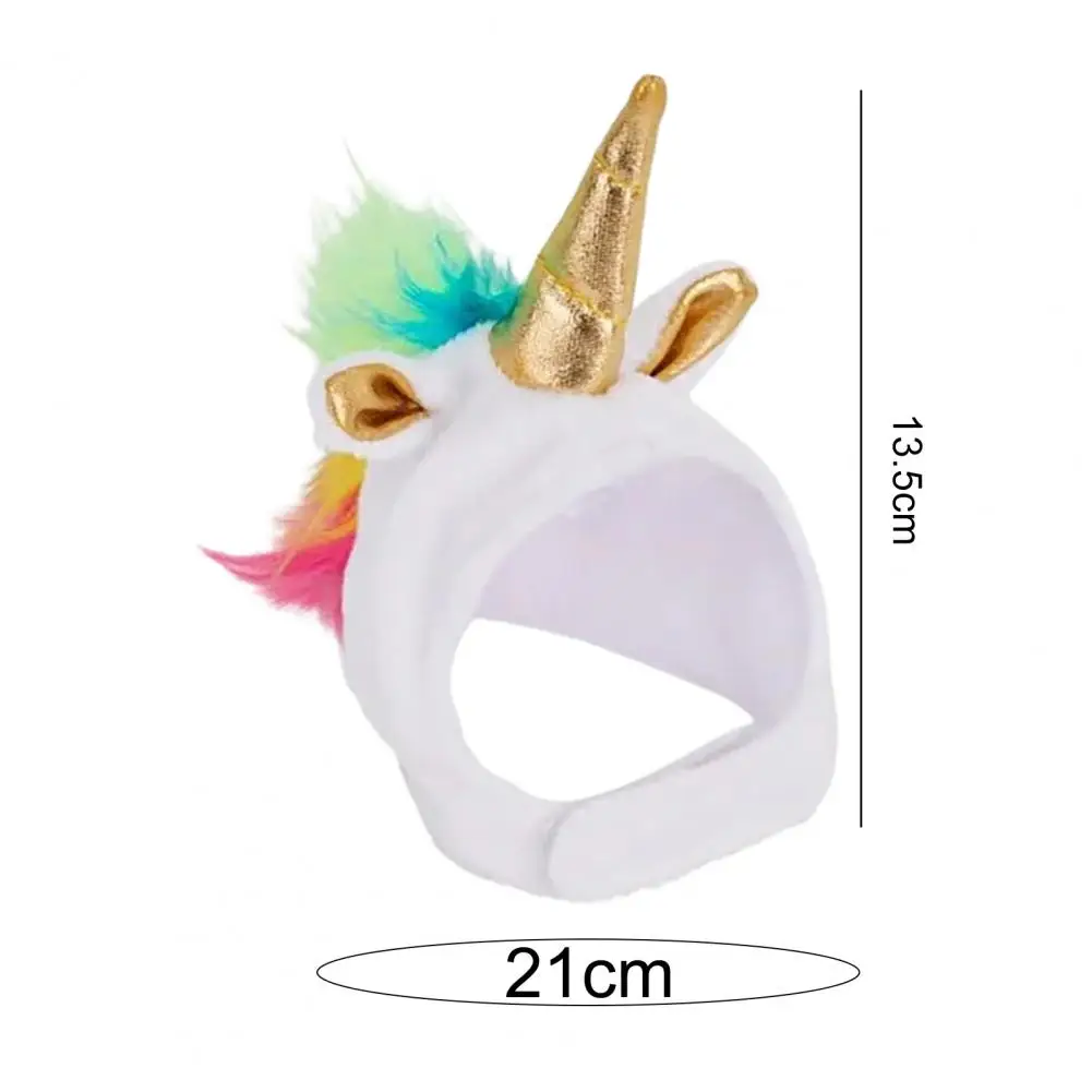 Novelty  Pet Hat Easy-wearing Soft Plush Pet Headdress Non-Fading Comfortable Touch Chameleon Cap Photo Props