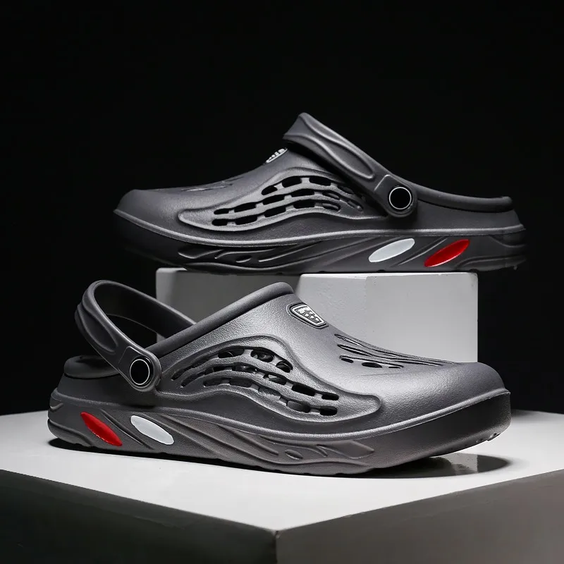 

Men Summer Shoes Sandals Men's Holes Sandals Hollow Breathable Flip Flops Clogs Shoes Fashion Beach Slippers Big Size46 47 48 49