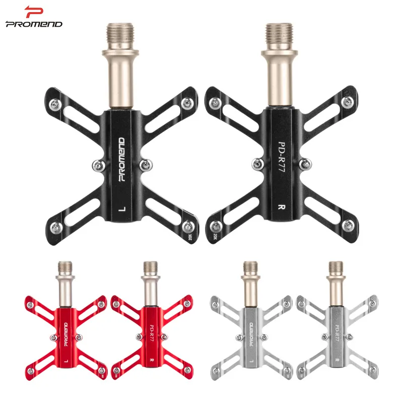 PROMEND Ultralight 3 Bearings Pedal MTB Folding Mountain Road Bicycle Pedals Anti-Slip Footboard Aluminum Alloy Bike Accessories