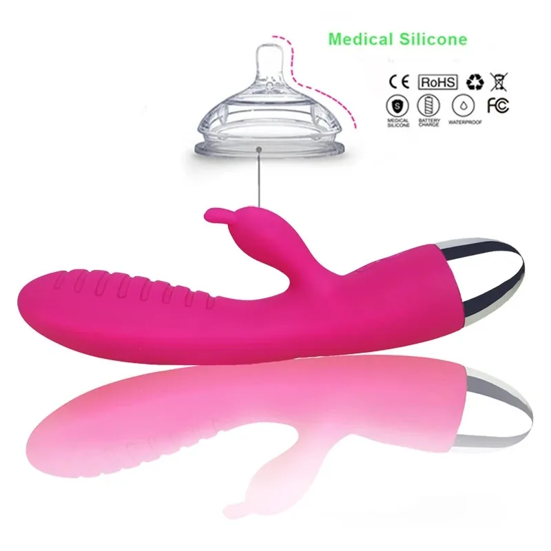 Konijn Vibrator Dual Motoren Met 12 Trillingsmodi Waterdicht En Oplaadbare Dildo Massager Voor Clitoris G-Spot Vaginale Anale