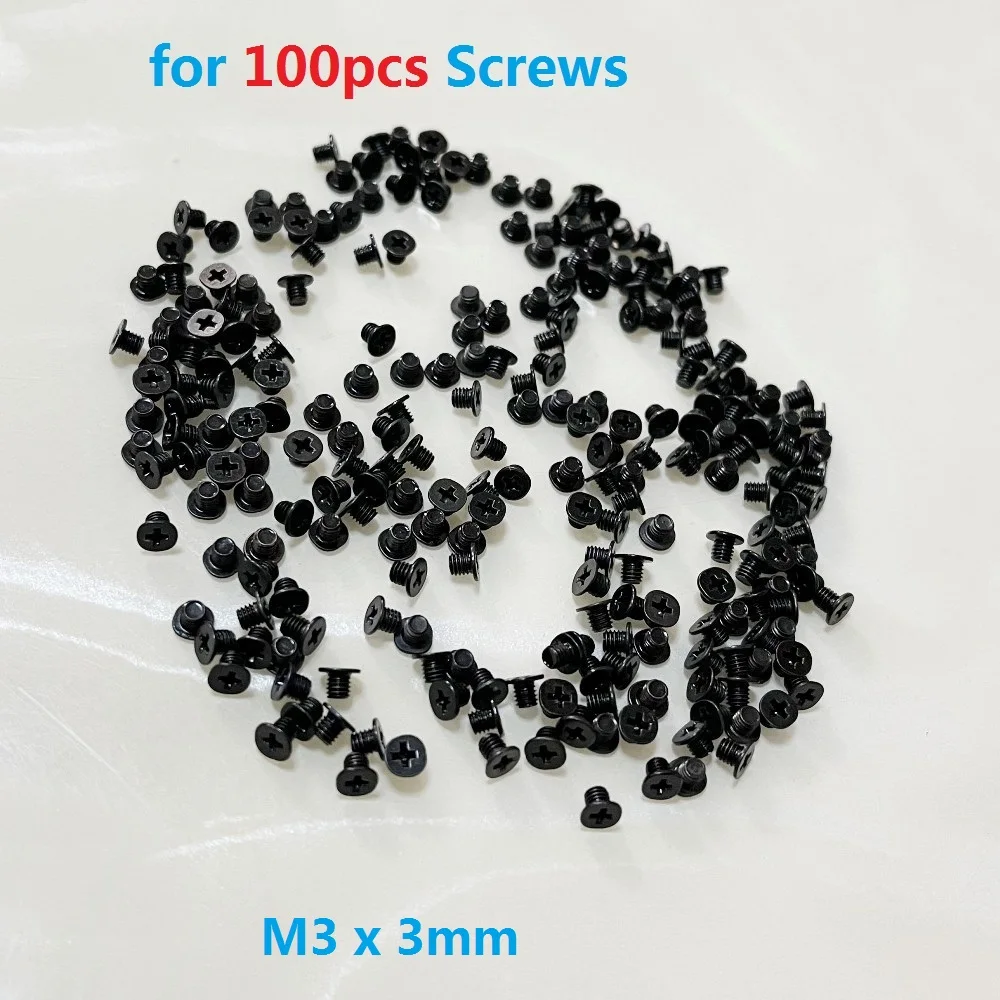 

100pcs 2.5" Inch Hard Drive HDD SSD Mounting Fix Screws Size M3 M3x3mm For Acer IBM Lenovo HP Dell Asus Sony MSI Laptop Desktop