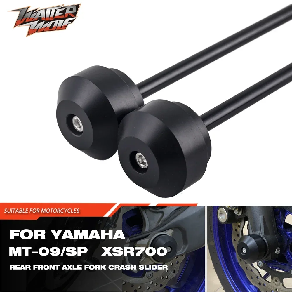 

Front Rear Axle Fork Crash Slider Protector For YAMAHA Tracer 700 MT09 SP MT 07 FZ09 Motorbike Wheel Falling Protection XSR 700