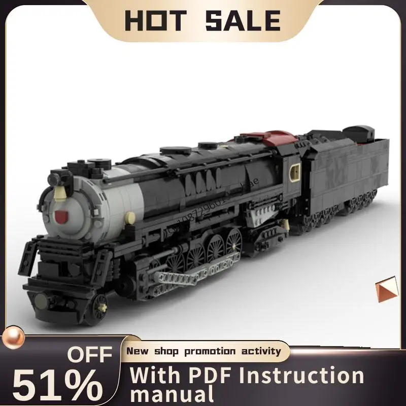 Nouveau 1380 pièces ville technique Train voies ferroviaire Moc Prr J1 Locomotive à vapeur modèle bloc de construction bricolage idées créatives enfant jouet cadeau