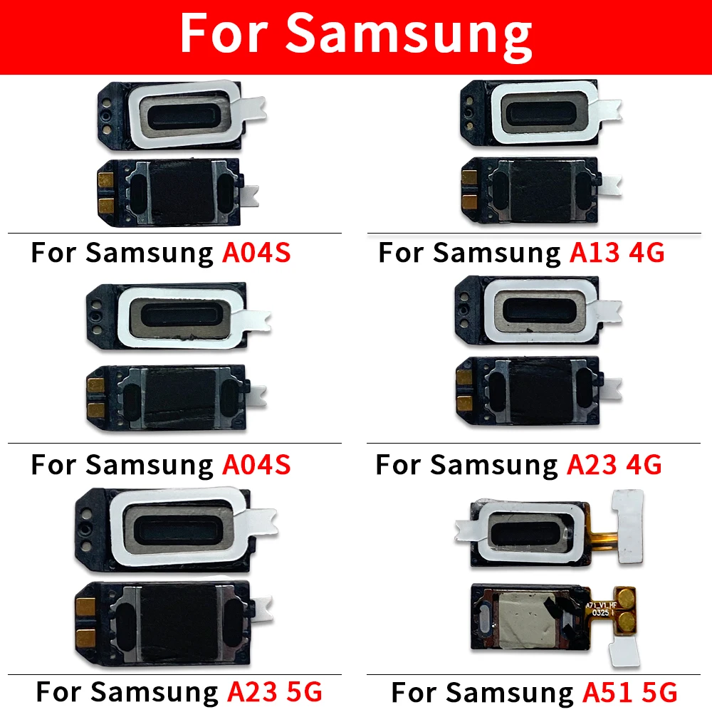 ヘッドセット,samsung a02s,a03s,a04,a04e,a04s,a13,4g,a14,5g,a15,a22,a23,a32,a51,a52s用スピーカー新規