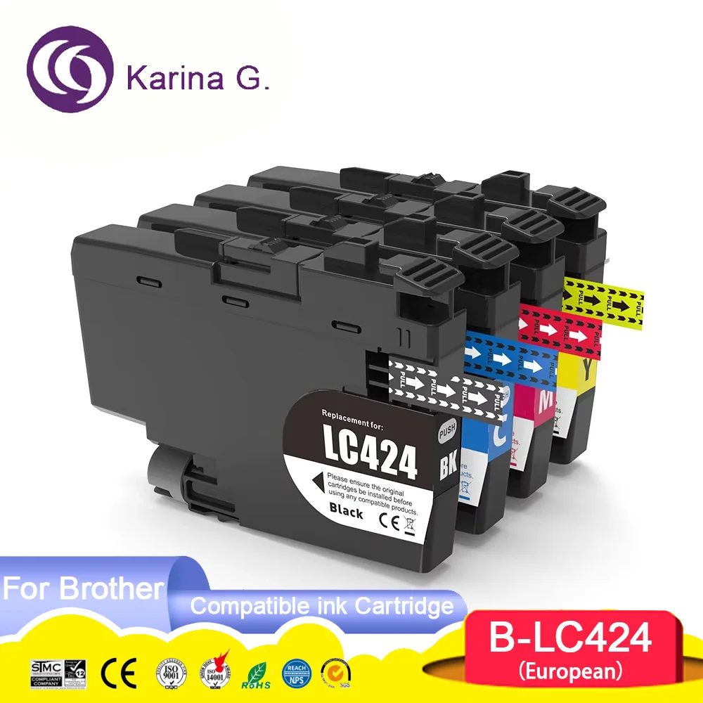 Standard capacity LC424 LC 424 Premium Compatible Ink Cartridge For Brother DCP-J1200W,DCP-J1200WE Printer