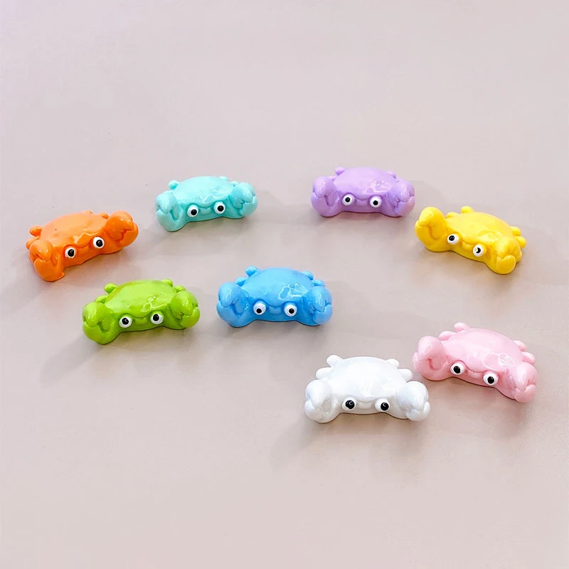 1pc Simulation Miniatur isierung niedlichen bunten Aquarium kleine Krabbe Mini Harz Aquarium Schmuck Zubehör Desktop-Schmuck