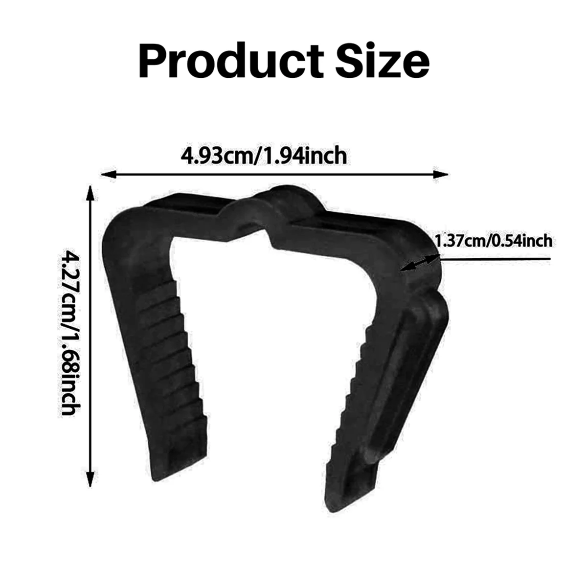 

A79I 50Pack Holiday Light Clips Outdoor Hooks Christmas Hanger for Roof Gutter Fence Black