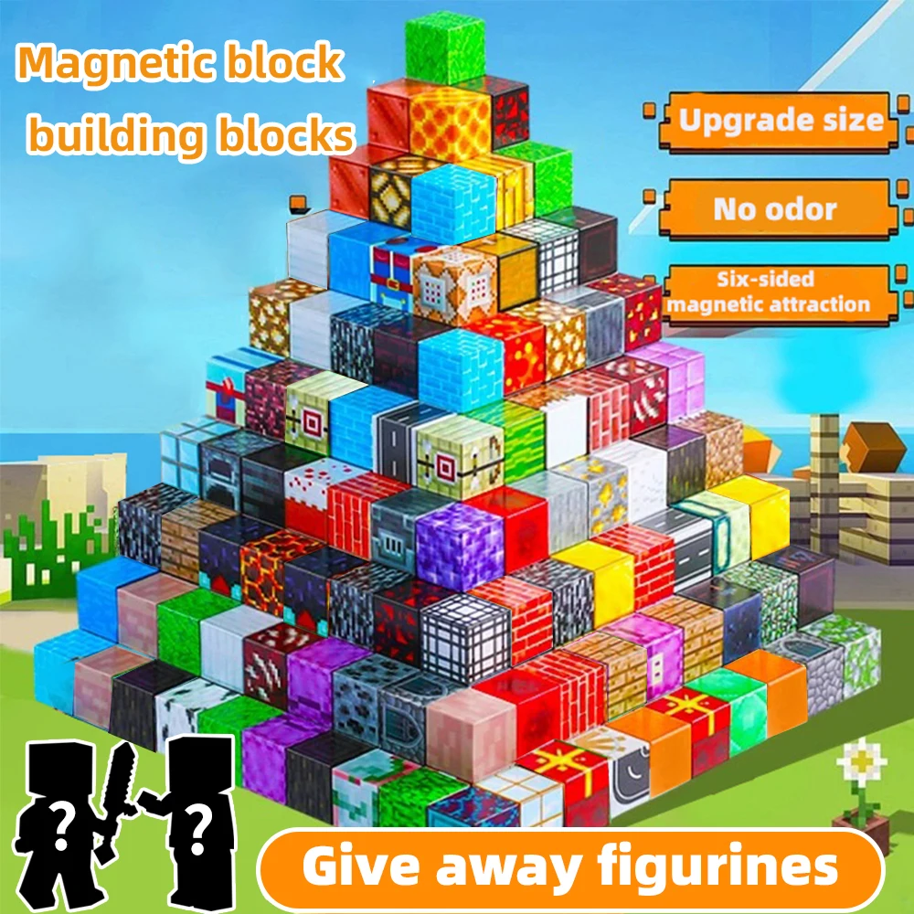 Magnetic Building Blocks Toy Building Blocks Full Set of Children's DIY Assembly Toy Building Blocks Table Building Games June 1