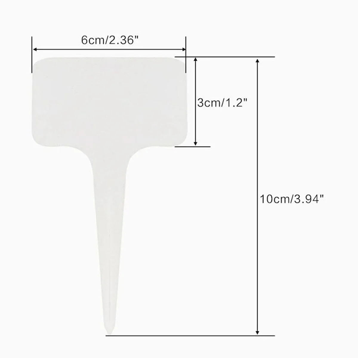 50/100PCS T Type Garden Labels Plant Classification Sorting Sign Tag Ticket Plastic Writing Plate Board Plug In Card