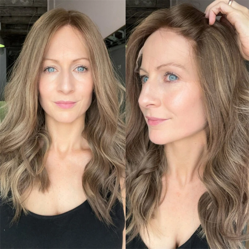 

Хорошее качество, термостойкое волокно, маленькая кепка большого размера, 13x4, омбре, коричневый, блондин, HD, синтетический парик спереди, 14 дюймов, короткая волна, боб