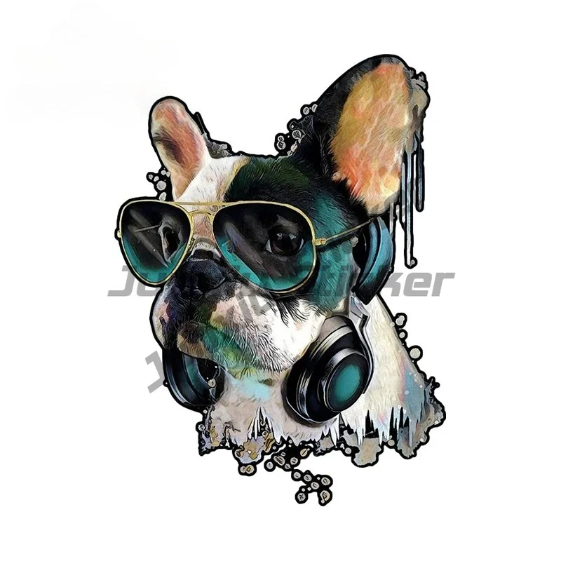 Cool Cartoon Dog Car Stickers Funny Artistic Refrigerator Decals Waterprooof Car Body Occlusion Scratch