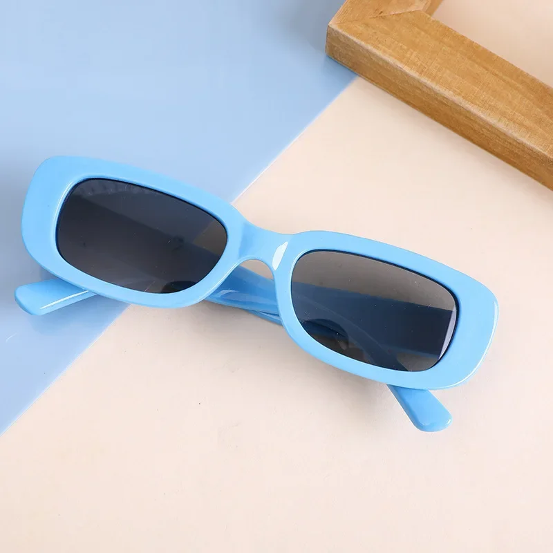 Children Cute Vintage Glasses Frosted Rectangle UV400 Sunglasses Girls Boys Sweet Sun Glasses Protection Classic Kids Eyewear