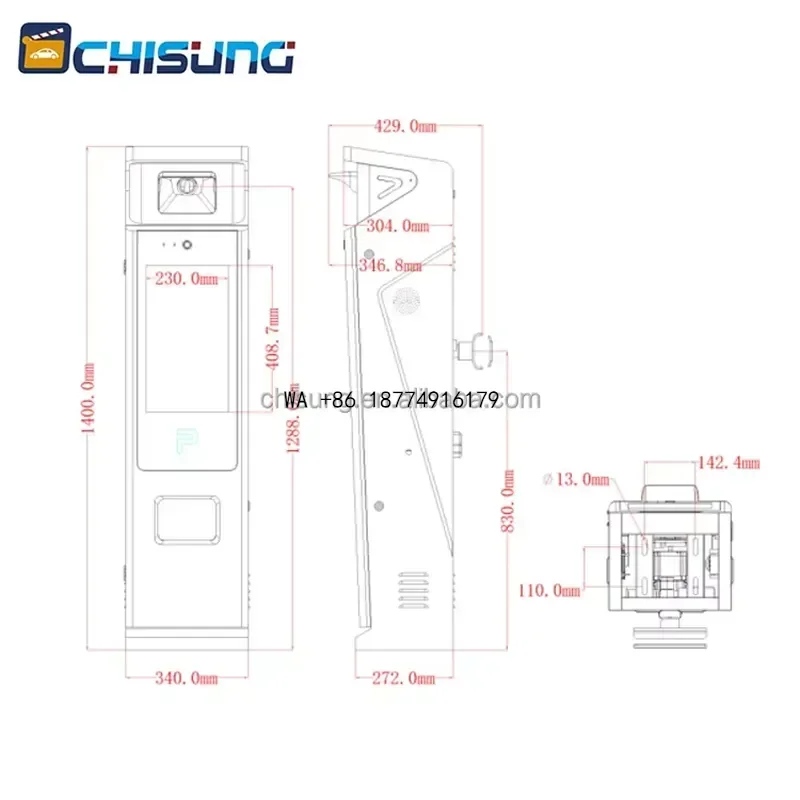 wmwmnu High Accuracy License Plate Recognition with Barrier Gate All-in-One LPR for Parking ManagementOEM