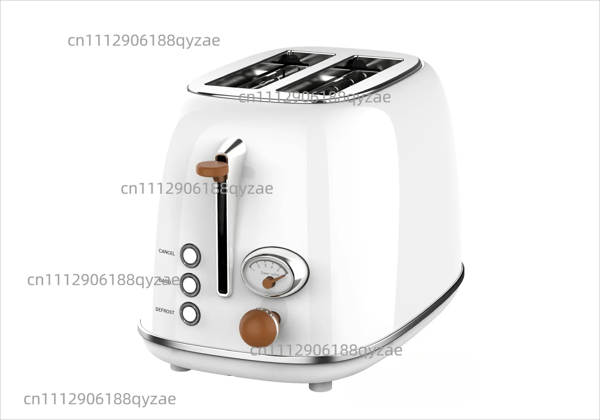Retro 2-Slice Toaster with Grill, Multifunctional Smart Bread Toaster Kitchen Appliance