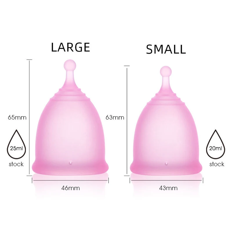 Silicone Menstrual Cup Set Portable Sterelizer Disinfection Box Medical Reusable Women Menstrual Cup Feminine Hygiene