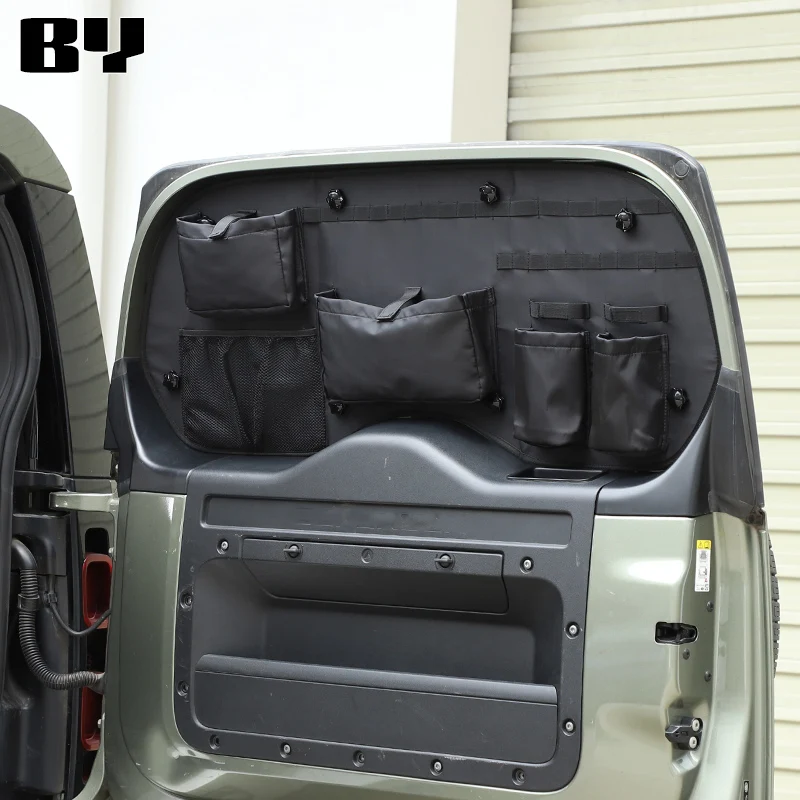 For Land Rover Defender 110 2020-2024 Trunk Organizer Hanging Package Multi-Pocket Organizers Tool Storage Bag Auto Accessories