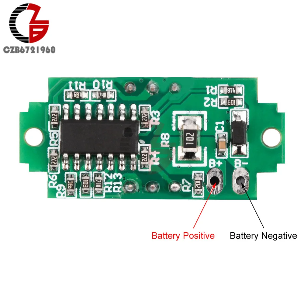 1S-4S 4.2V 8.4V 12.6V 18650 Lithium Battery Indicator Board Lead-acid 12V Automotive Battery Type Display Percentage Car Meter