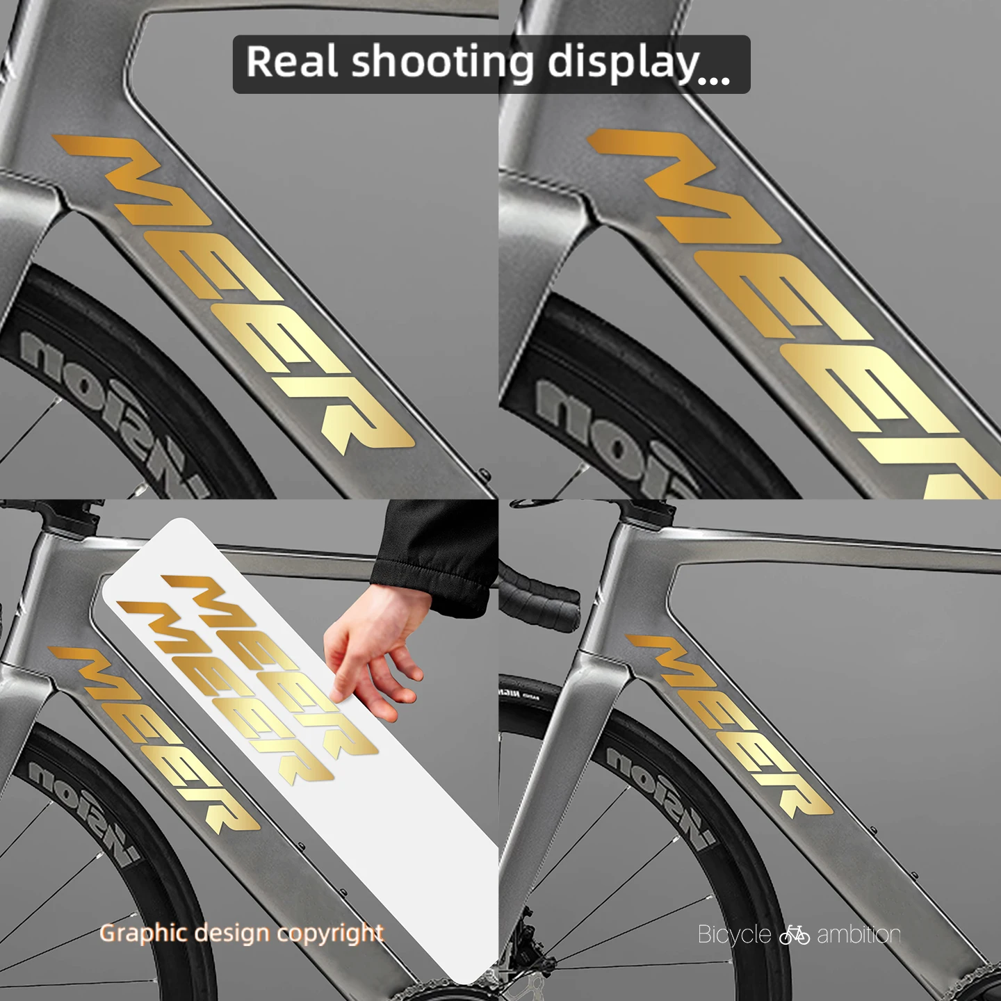 メリダ リアクト 5000 8000 色変更ロゴステッカーラップバイクパーソナライズパーツ