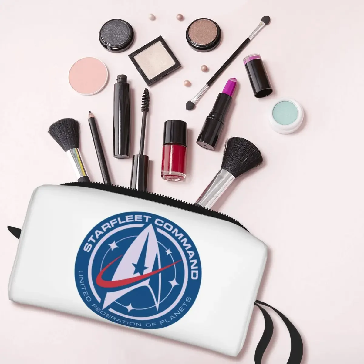 Trousse de toilette de voyage mignonne pour femme, trousse de rangement, série télévisée Science Fiction, trousse de maquillage cosmétique, évaluation beauté