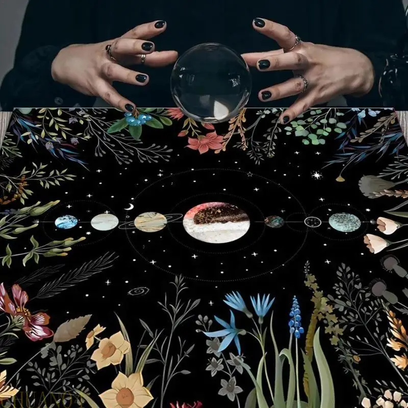 A1A2 لوحة ألعاب لوحة أوراكل الفلكية غطاء الطاولة بطاقة حصيرة التكهنات مفرش المائدة #5