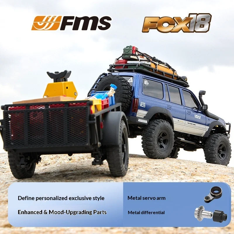 FMS 1:18 FCX18S 4WD RC Trail Crawler Electric Remote Control Car Small Scale Classic Hard Body SUV Hobby  Scale Model Vehicle