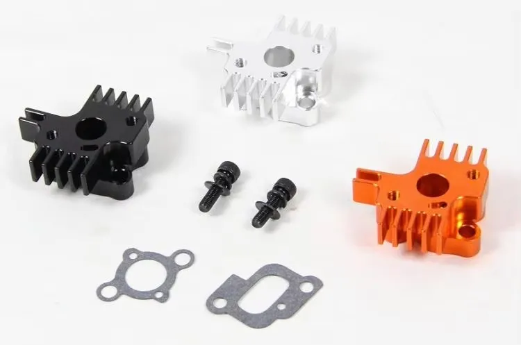 CNC-precisiebewerking van volledig metaal met koellichaam luchtinlaatbasis voor LOSI 5IVE-T DBXL ROVAN KM HPI BAJA 5B 5T 5SC