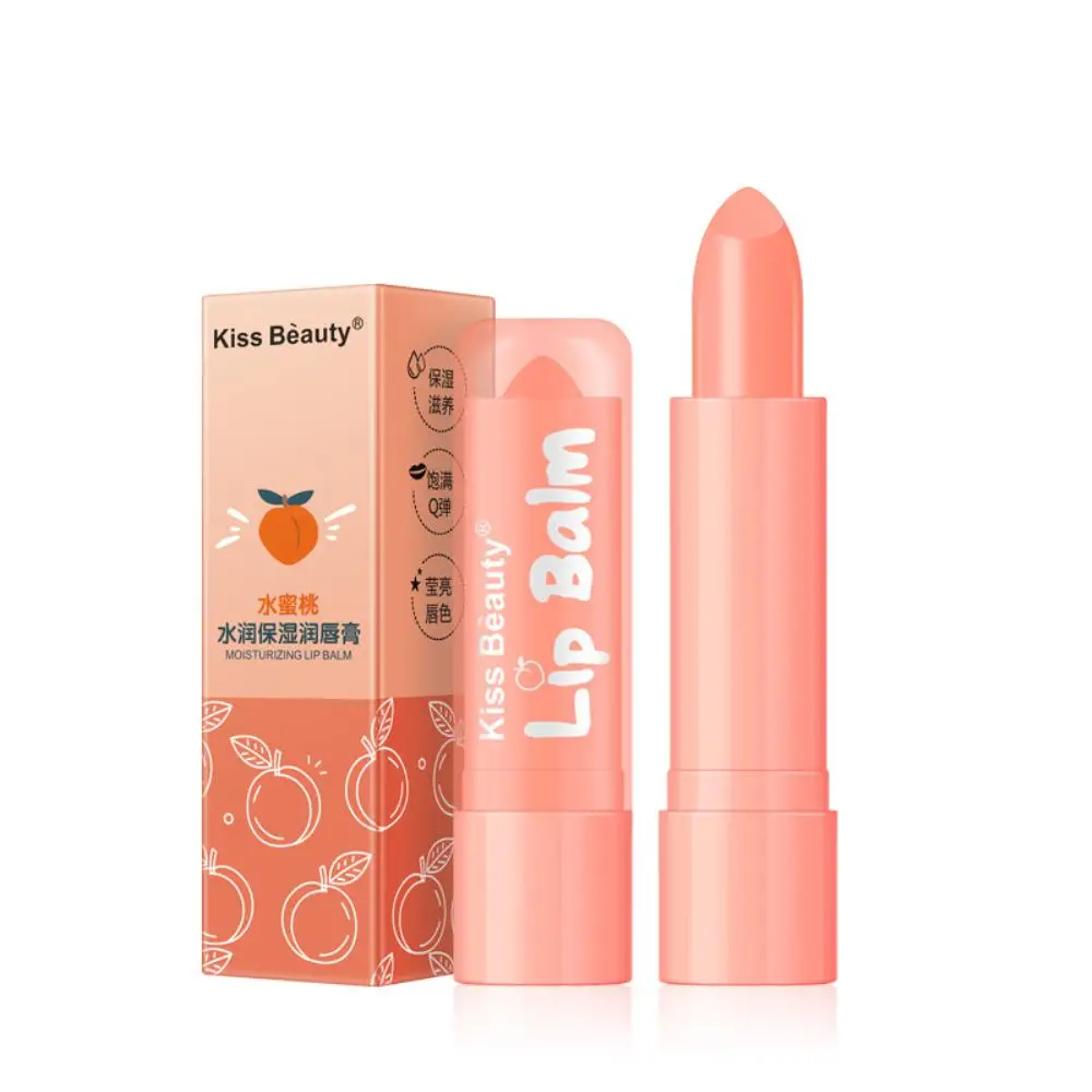 Chameleon Lip Balm Vitality Color Lipstick Peach Girl Lip Balm Moisturizing Natural Nourishing Lip Lines Long-lasting Lip Care