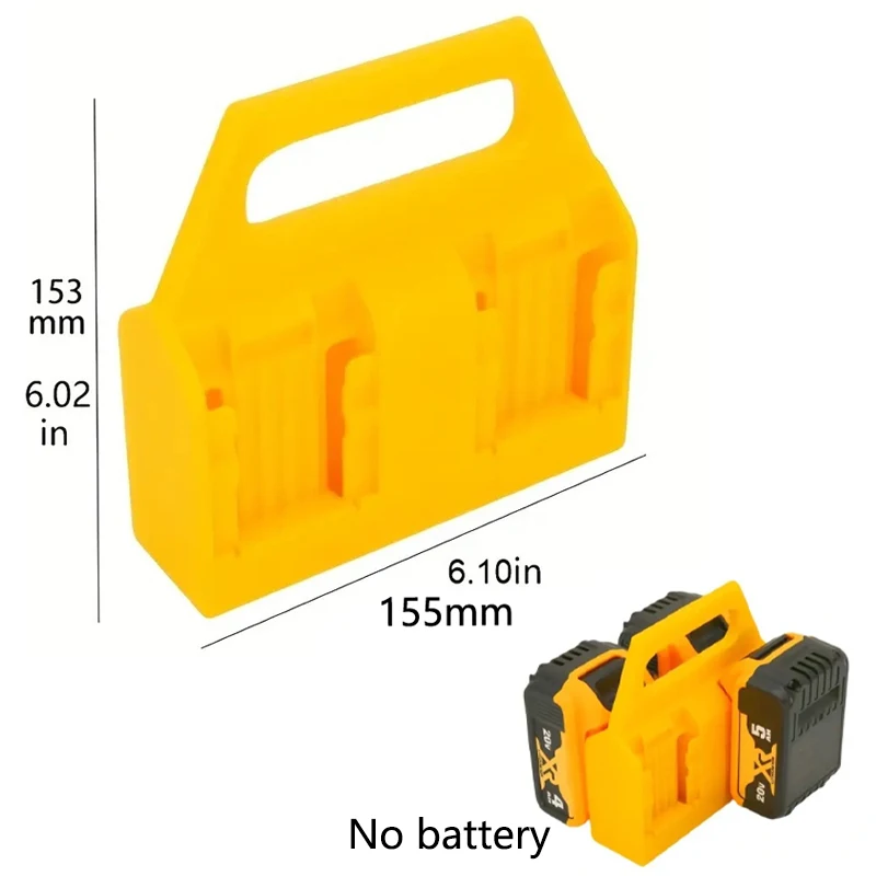 

Держатель батареи, ручная вешалка, кронштейн для Dewalt, 18 В, 20 В, литий-ионные батареи, 4-слотовое приспособление для хранения, аксессуар для батареи DCB200