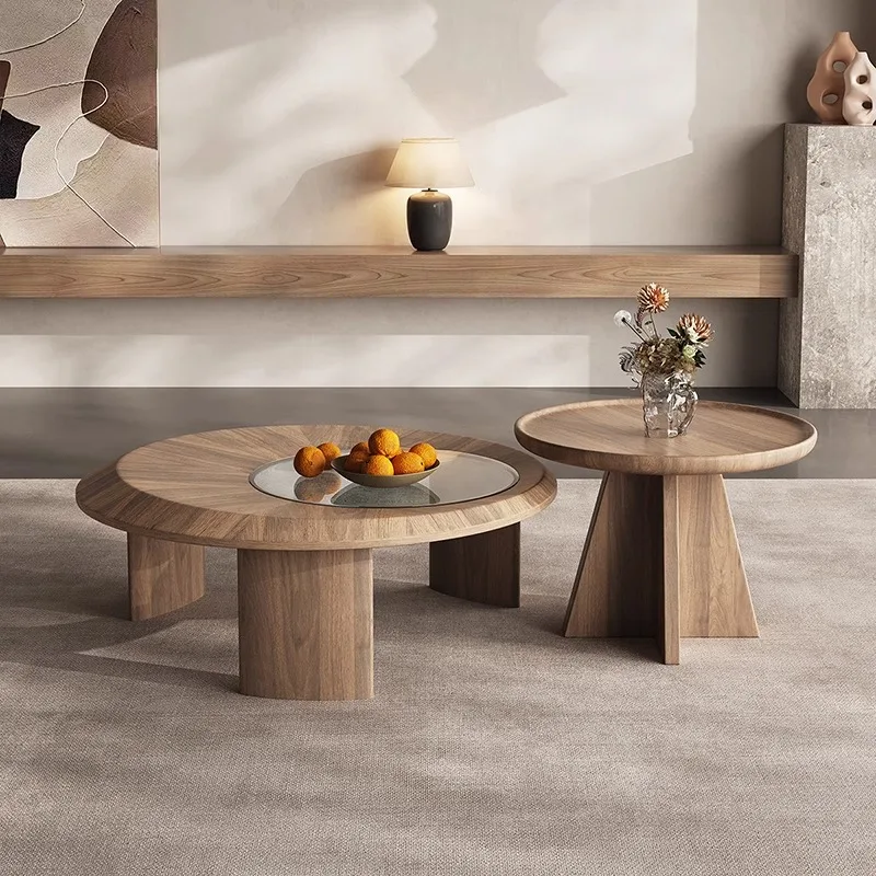 French Vintage Coffee Table Round Design Minimalist Sets Coffee Table Living Room Trendy Table Basse Pour Salon Home Furniture